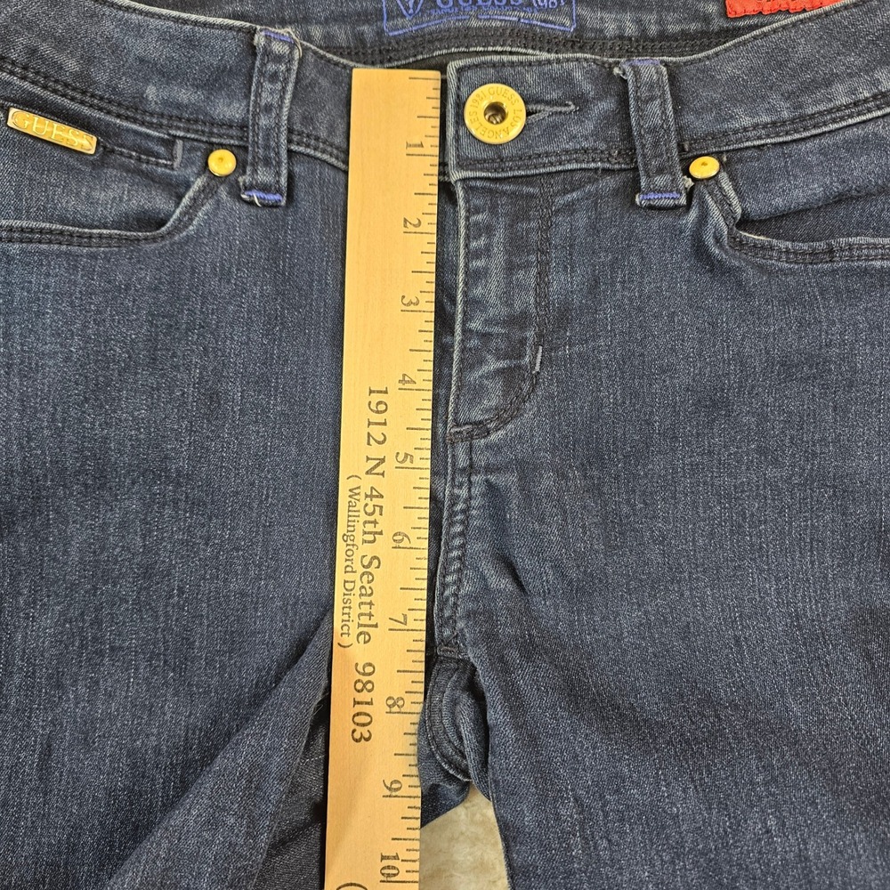 Guess 1981 Starlet Super Skinny Jeans Indigo Blue Dark Wash Womens Size 29 - Picture 6 of 12